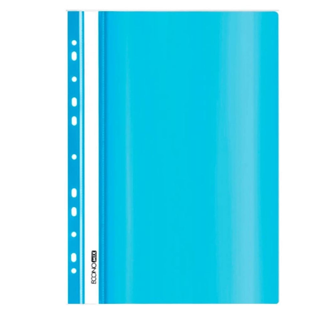 Папка А4 швидкозшивач з перфорацією пастельно блакитний гнянець 31510-82 Econo mix