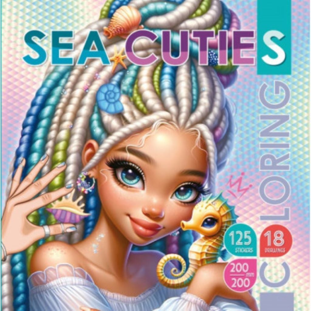 Розмальовка 16 аркушів з наліпками на скобі 20*20см 23305 Фреш