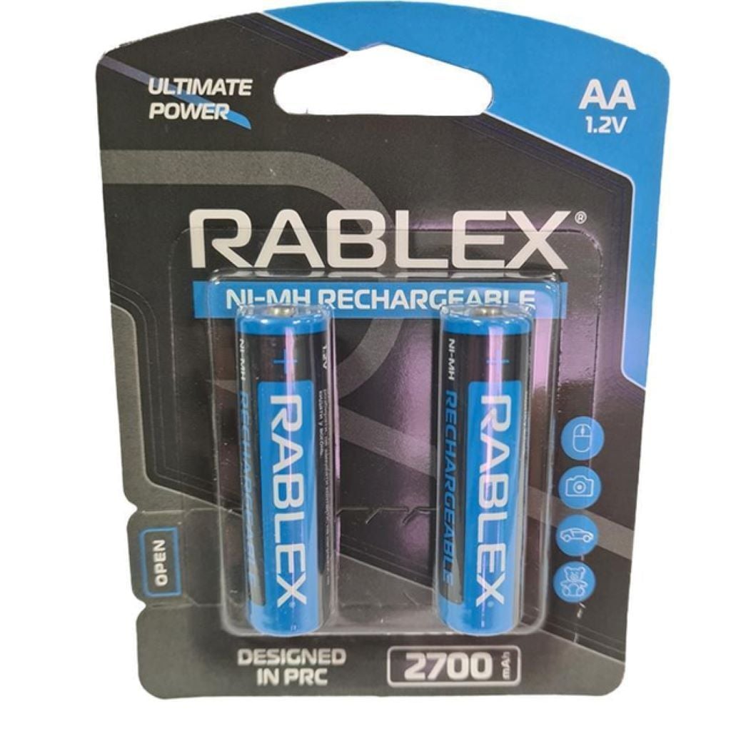 Акумулятор пальчик AА1.2V 2700mah Ni-MH Rechargeable R62700mAh Rablex