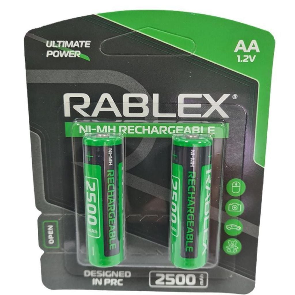 Акумулятор пальчик AА1.2V 2500mah Ni-MH Rechargeable R62500mAh Rablex