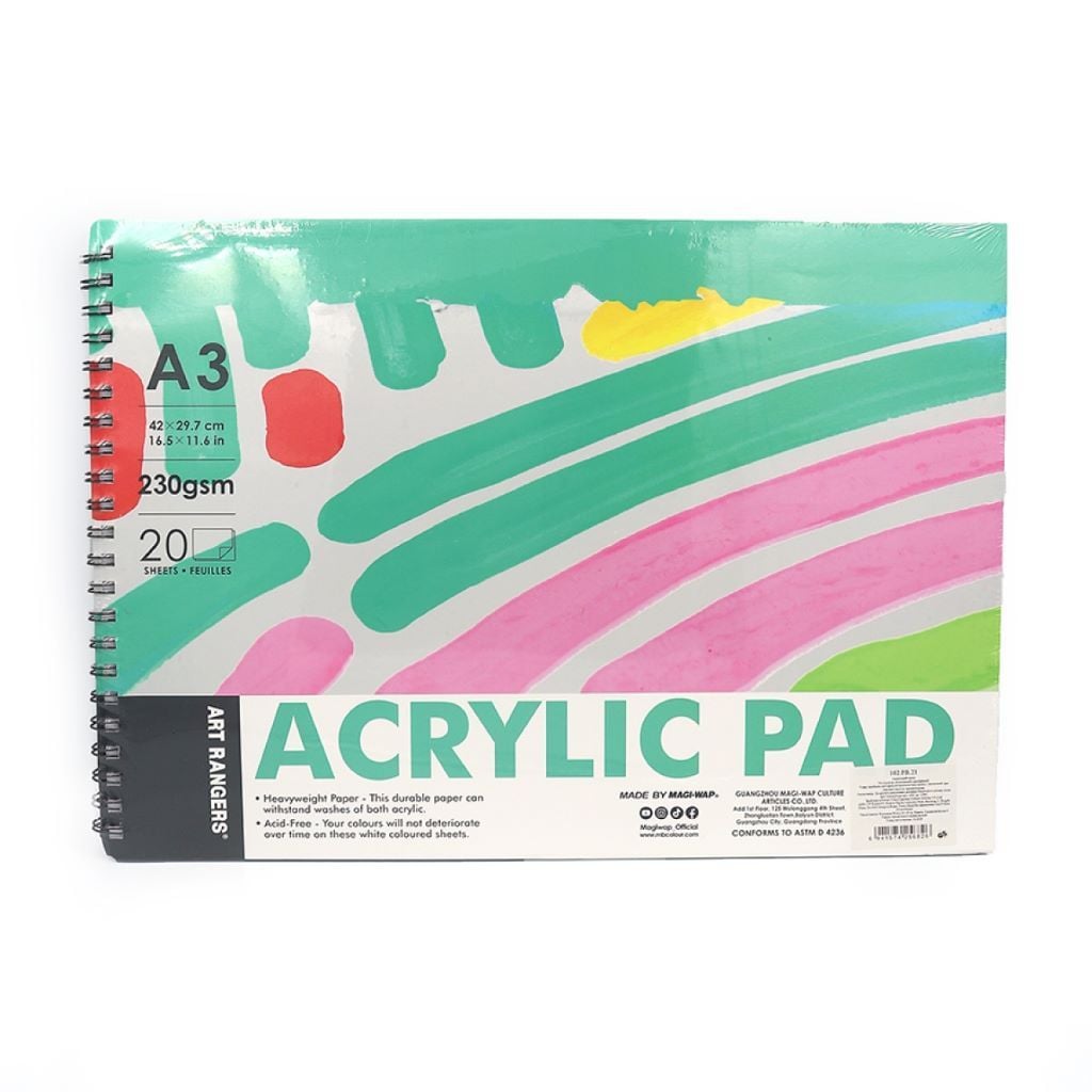 Альбом Скетчбук A3 230г/м² 20арк акварельний папір на спіралі 42*29,7см 102PB21 ART Rangers