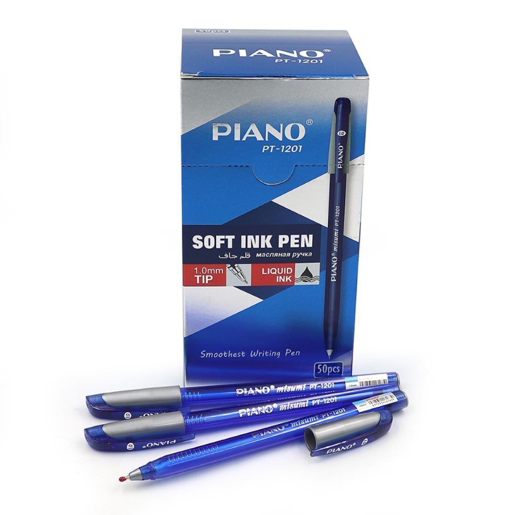 Ручка масляна 1,0мм Soft ink Pen синій PT1201 Piano