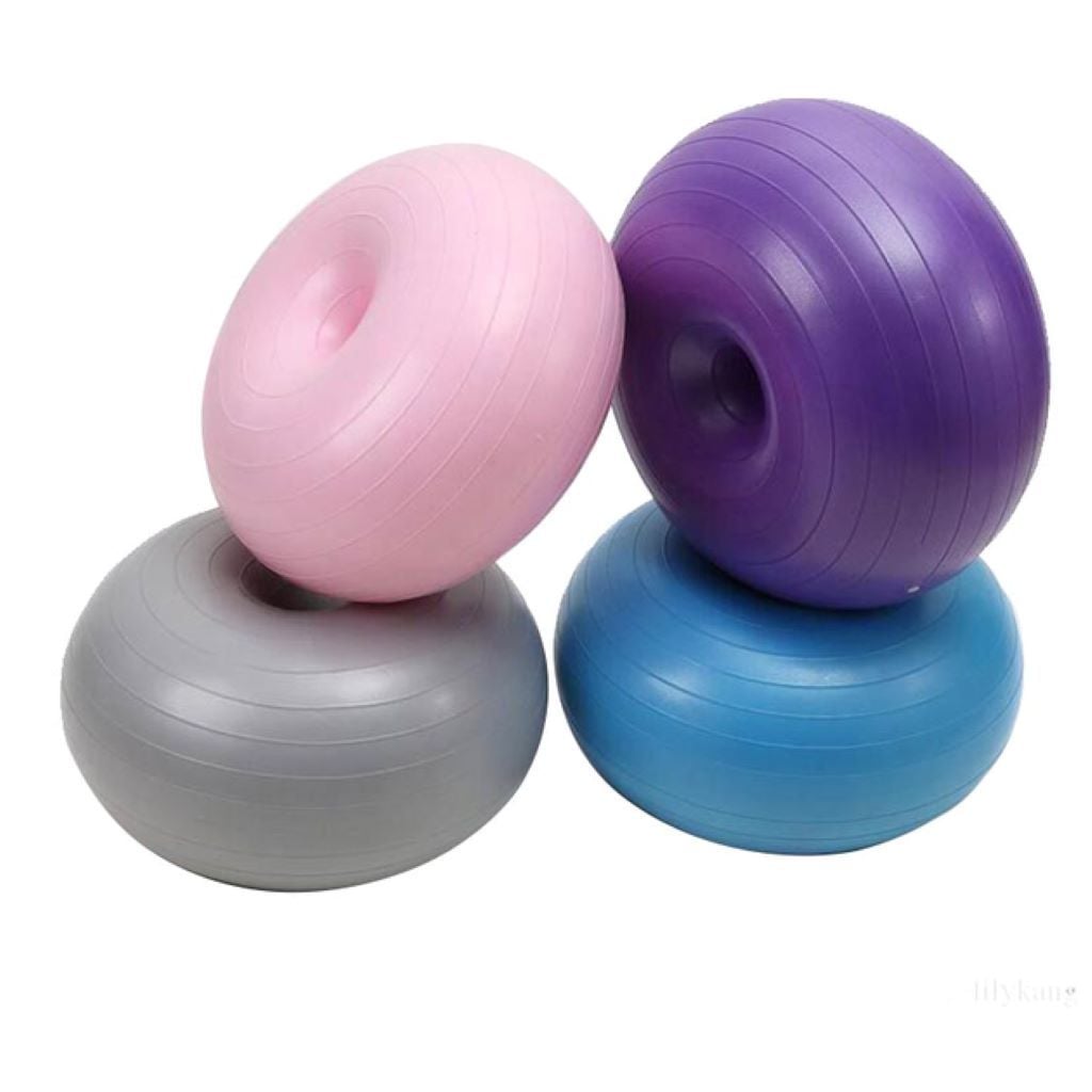 М'яч для фІтнеса 45см Пончик 900г 4 кольори в пакете BT-SFB-0011 Китай