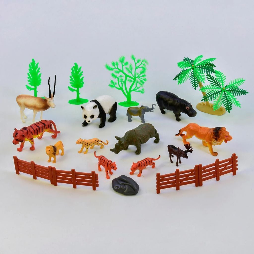 Дикі тварини набір 21 предметів на листі 30*15,5см YS2789A Китай