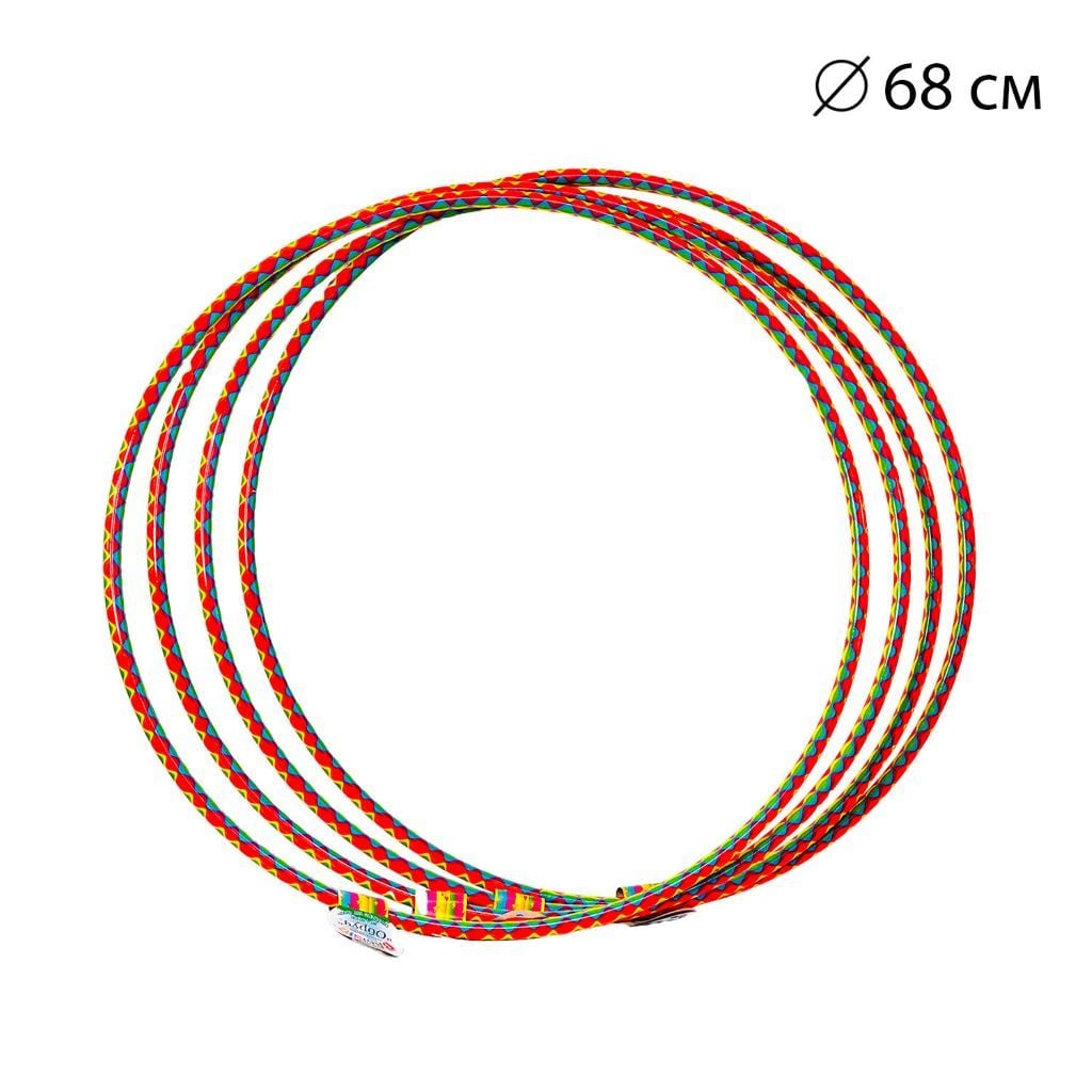 Обруч спортивний №1 68см кольороаий 0178 Bamsic