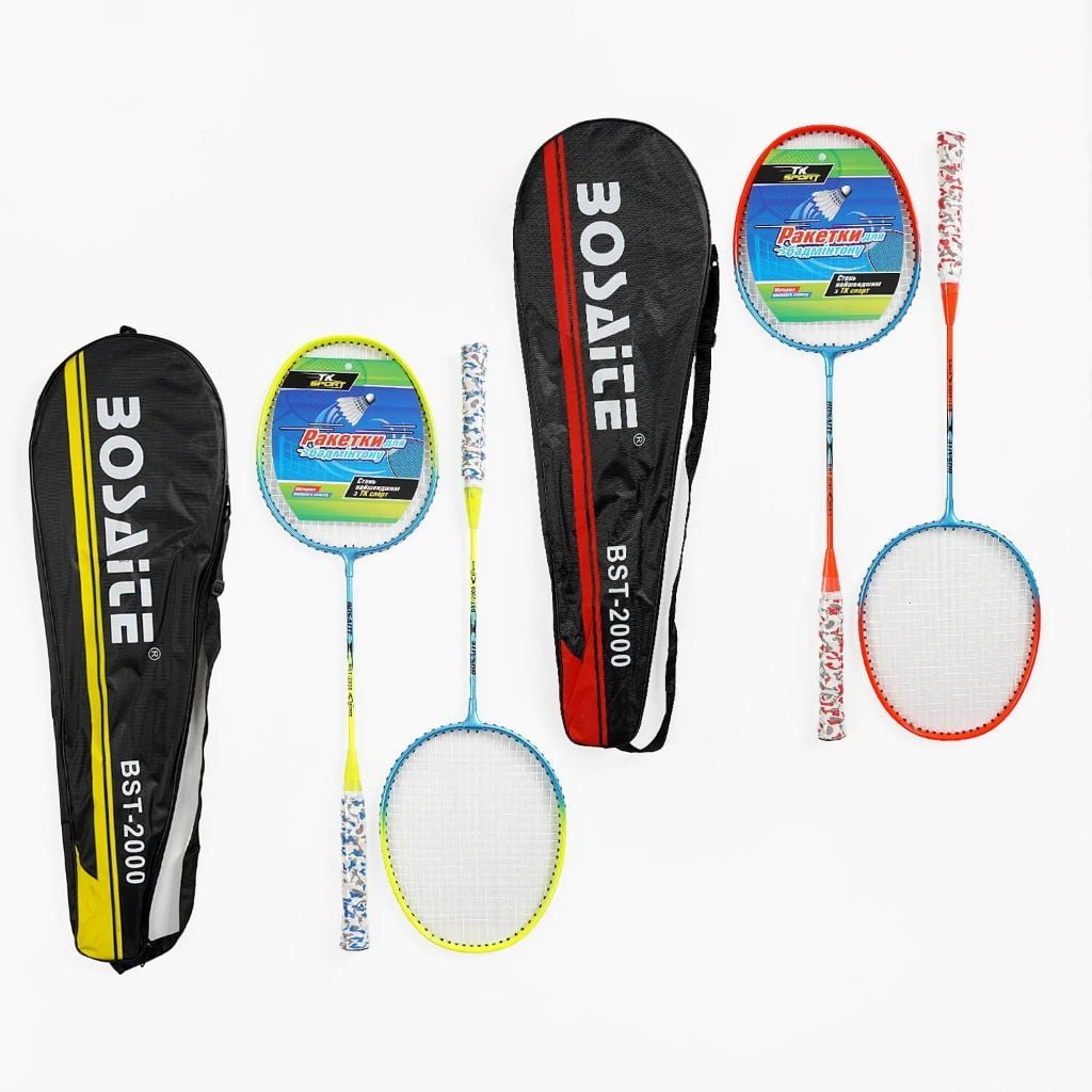 Бадмінтон металевий 2 ракетки у чохлі C63430 TK Sport