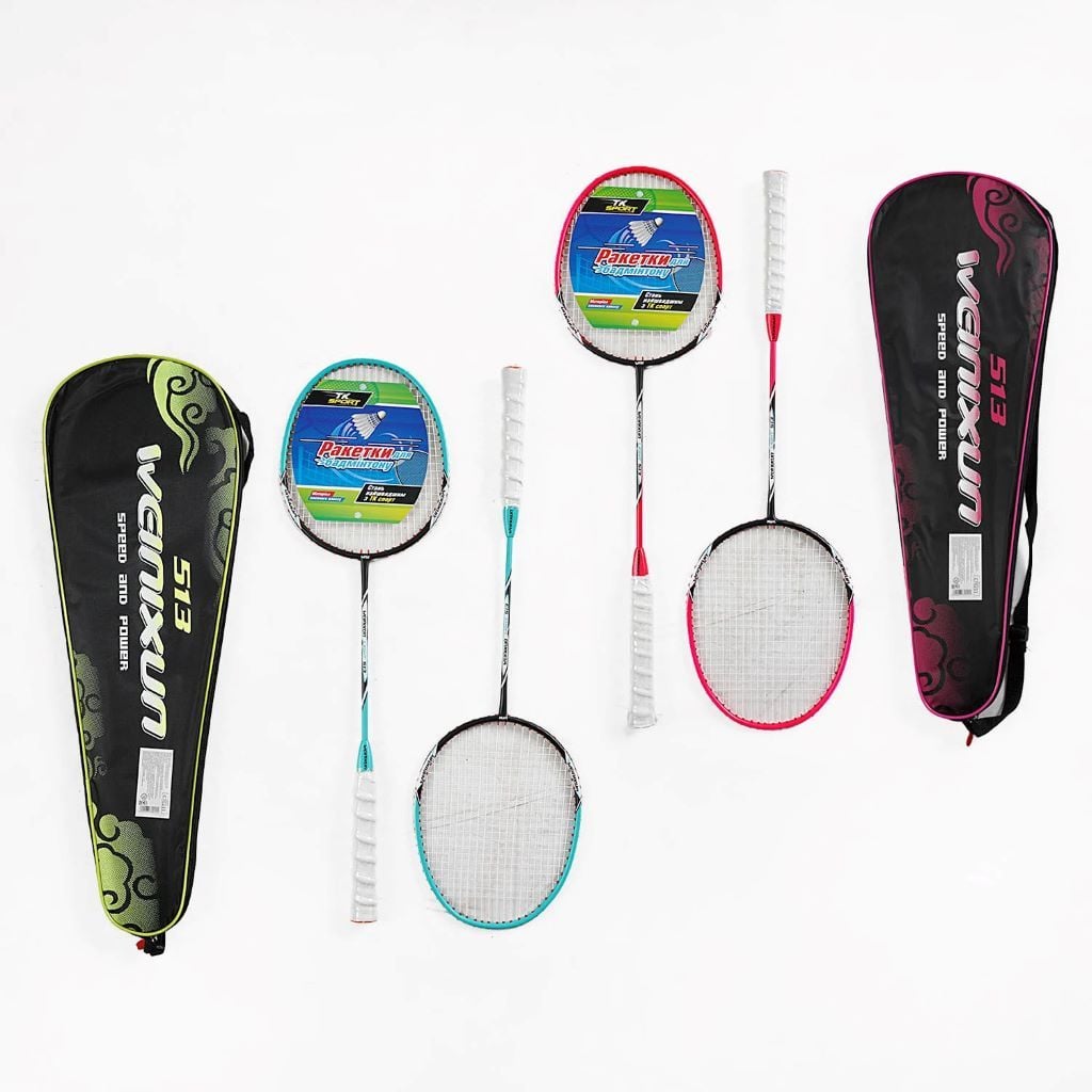 Бадмінтон металевий 2 ракетки у чохлі C70211 TK Sport