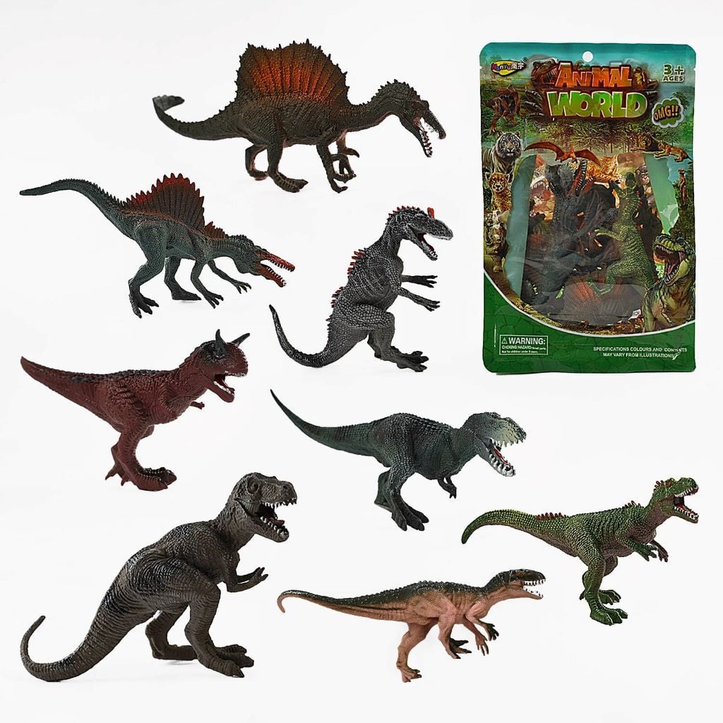 Динозаври набір 8 шт Світ динозаврів в пакеті NY203-B Китай