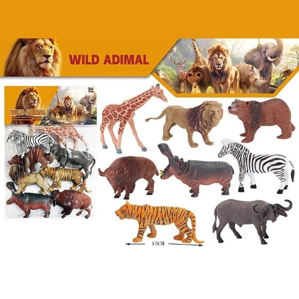 Тварини дикі гумові 8шт у пакеті 000-81G Китай