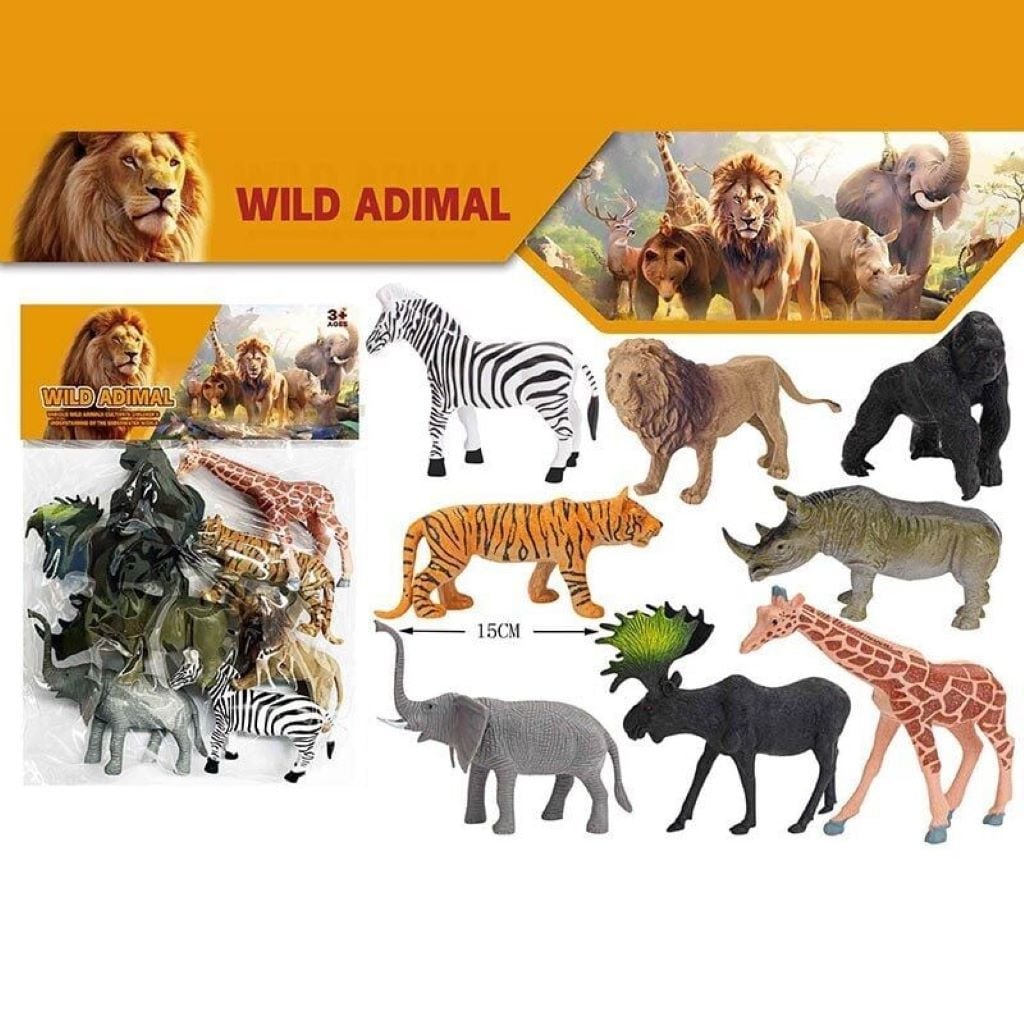 Тварини дикі гумові 8шт у пакеті 000-82G Китай