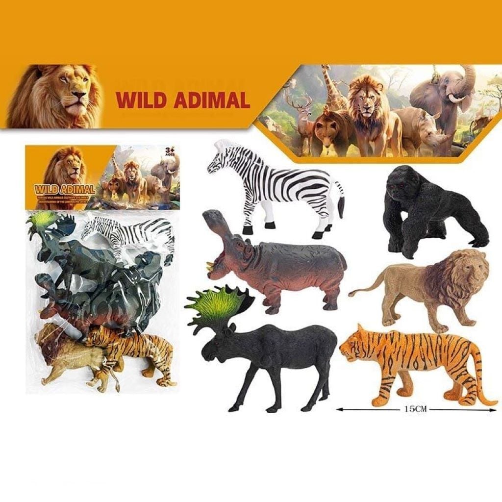 Тварини дикі гумові 6шт у пакеті 000-62G Китай