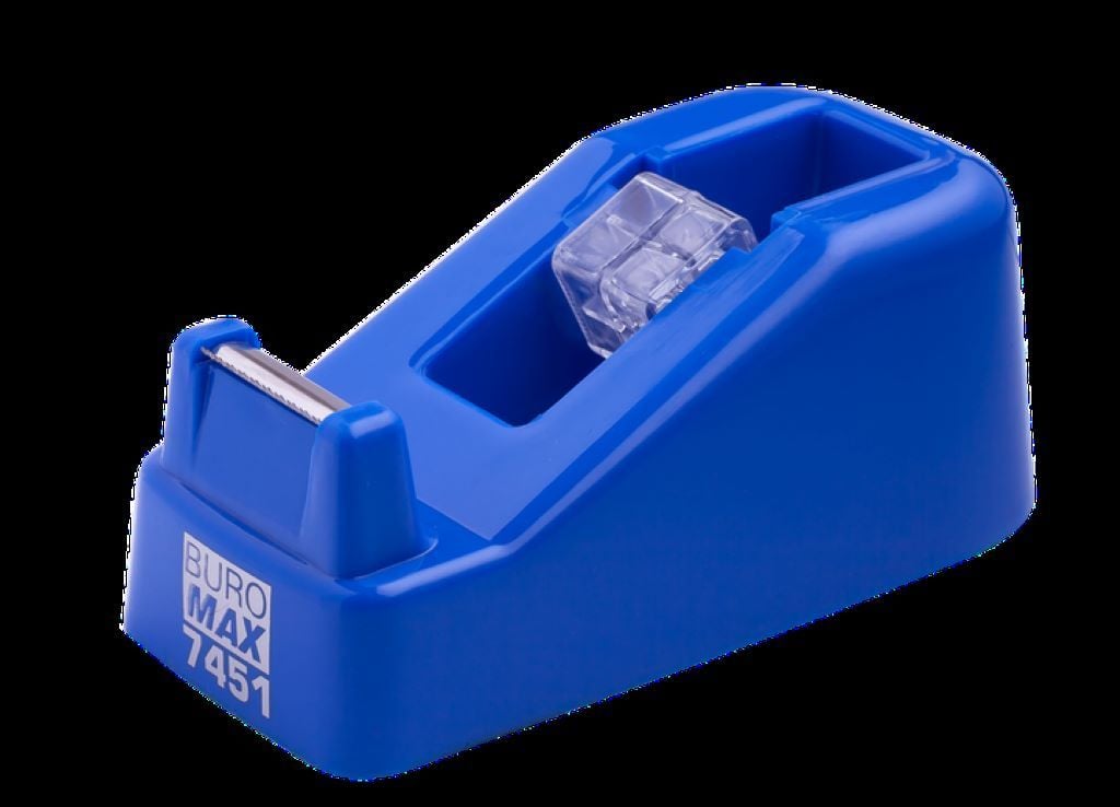Диспенсер настільний для скотча 18мм синій 7451-02 Buromax