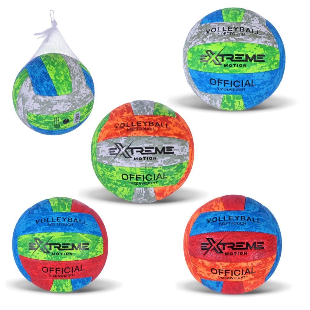 М'яч волейбольний 260гр PVC 3 кол в сітці VB25730 Китай