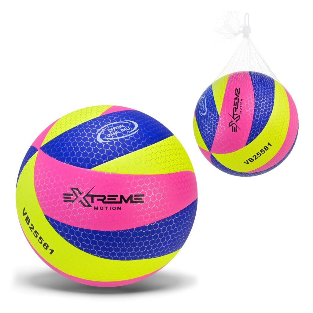 М'яч волейбольний 260гр PU 3 кол в сітці VB25581 Китай