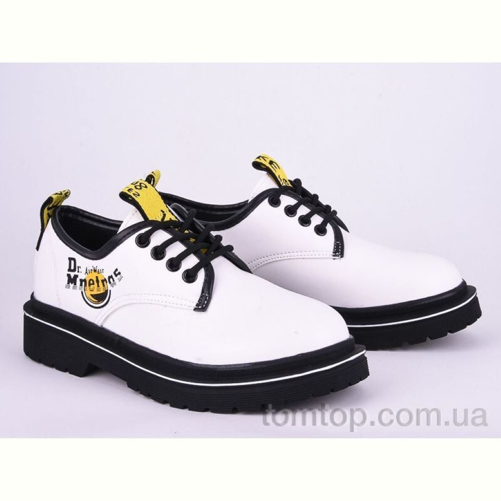 Туфлі 35-41р штучна шкіра шнуровка Dr.Mnetras білі 168-18 Violeta 36р