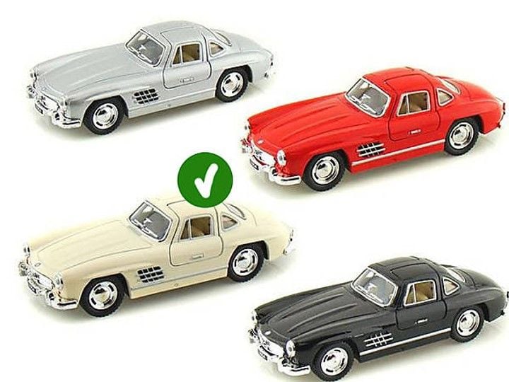 Машина метал Mersedes-Benz 300 SL Couper 1954 відкрив двері коробка 16.5*8*7.5cv KT5346W Kinsmart