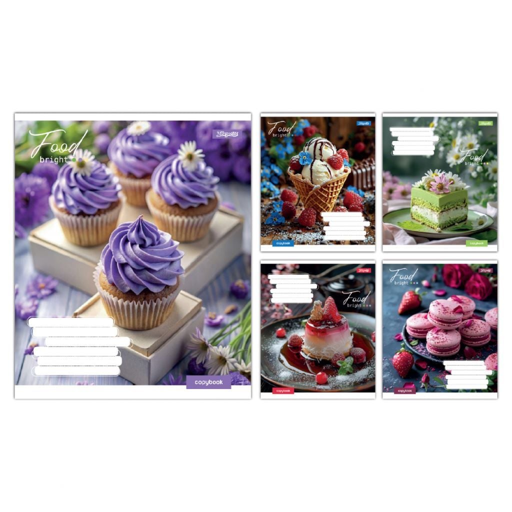 Зошит 96арк лінія A5 тверда обкладинка мікс видів 768139 1вересня