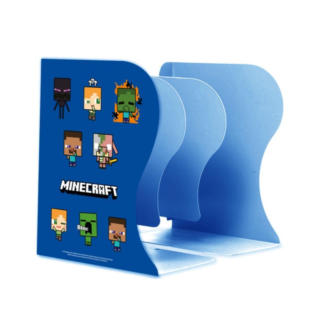 Підставка-тримач для книг металева розсувна minecraft синя 470492 Yes