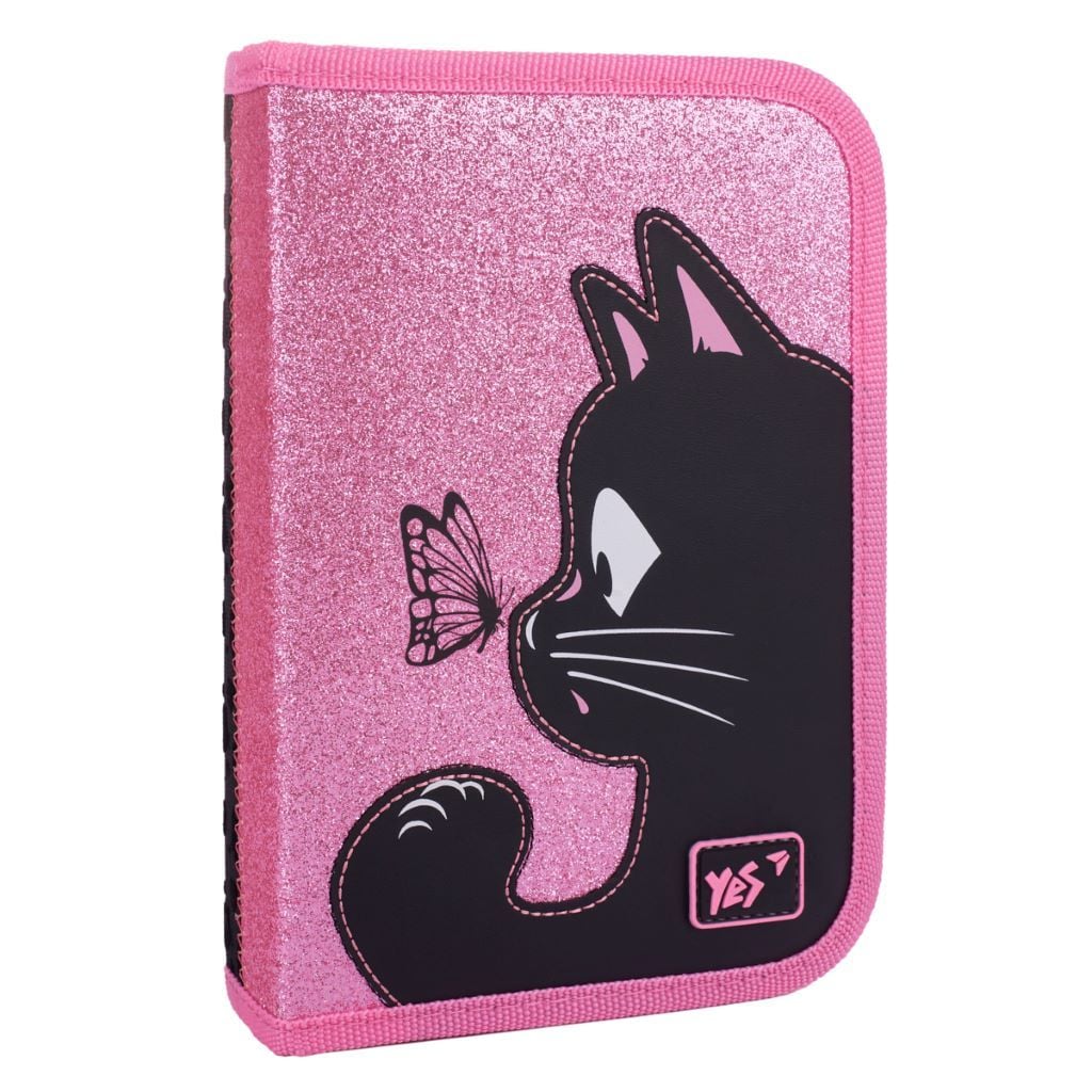 Пенал тканевий на блискавці  1 відділення Cat Dreamer в пакеті 20*13*4см 533649 Yes