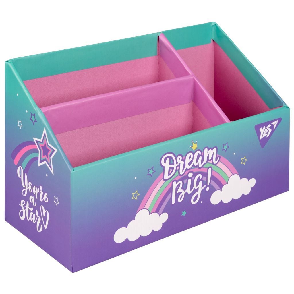 Органайзер настільний Dream Big 3 відділи картон 708219 Yes