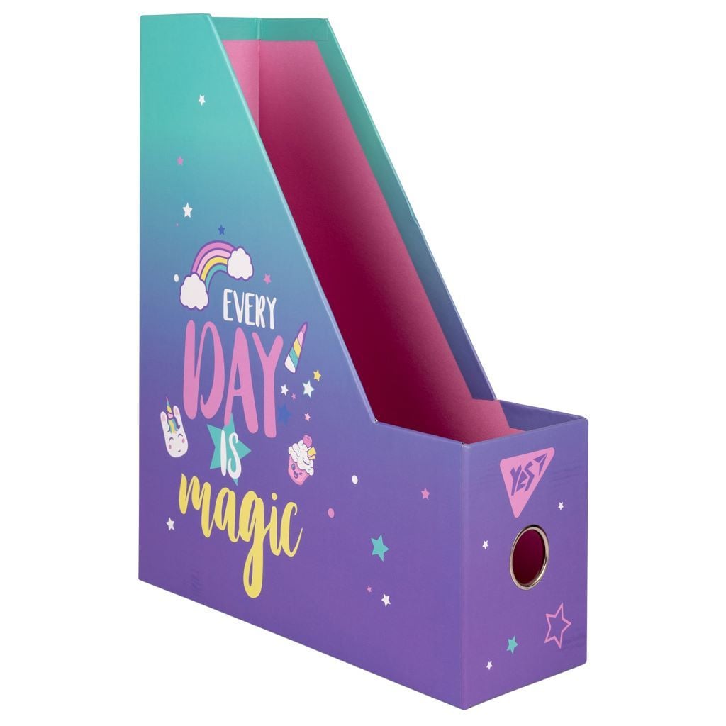 Лоток для документів настільний вертикальний Every Day is magic картон 708214 Yes