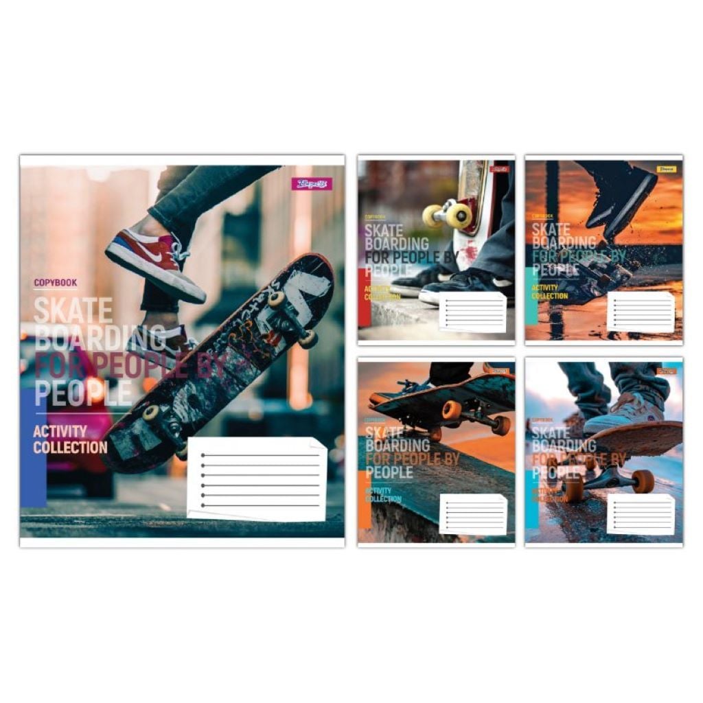 Зошит 48арк клітинкв A5 тверда обкладинка Спорт скейт 768177 1вересня