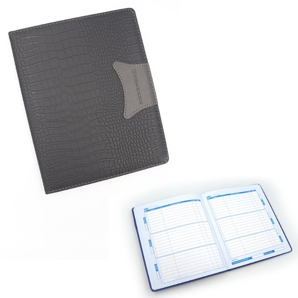 Щоденник шкільний А5 Шквра крокодила штучна 48арк чорний D24142 Josefotten