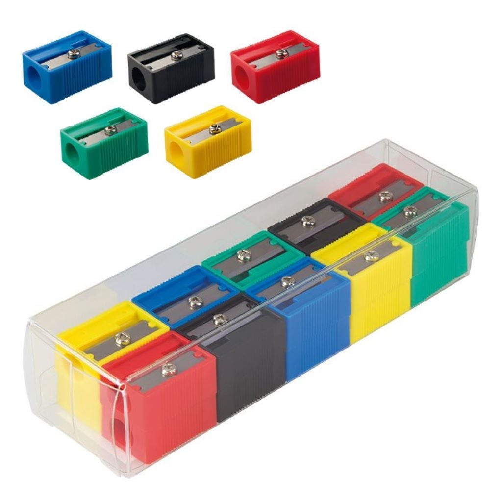 Точилка пластик на 1 олівець мікс кольорів 20120320 Milan