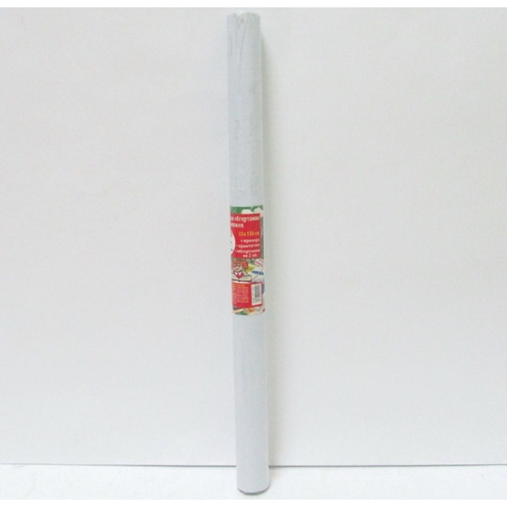 Плівка- обгортка самоклейка для книг 30*100см 80 МКМ прозора в рулоні 806-30*100 Tascom