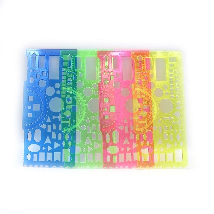 Лінійка трафарет офіцерська 20см прозора пластик пакет IMG105725 Josefotten