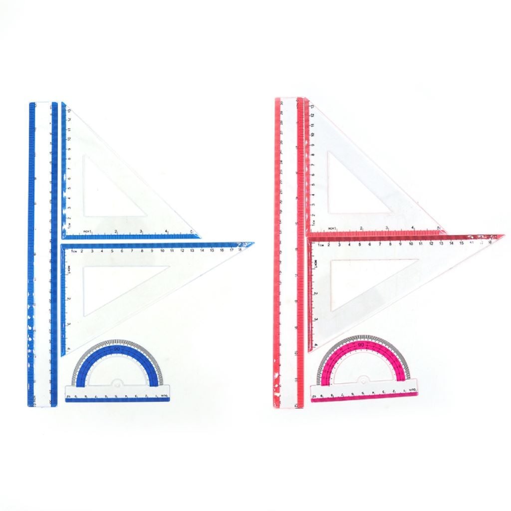 Лінійки 4пред набір лінійка 30см транспортир 2 трикутники у пакеті IMG110641 Josefotten