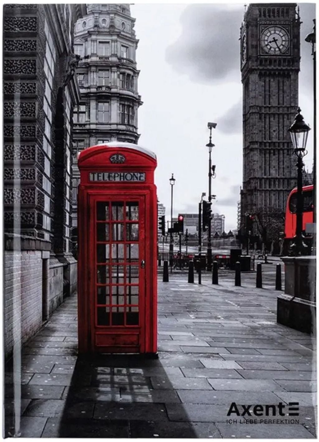 Книга записна 96арк А5  клітинка тверда обкладинка  R& B Telephone 8457-5-A Axent