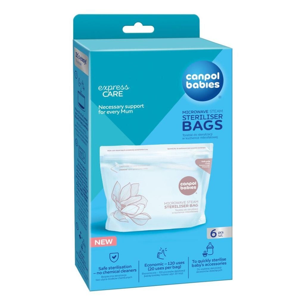 Пакети для стерилізації в мікрохвильовій печі 6шт в упаковці 70/002 Canpol