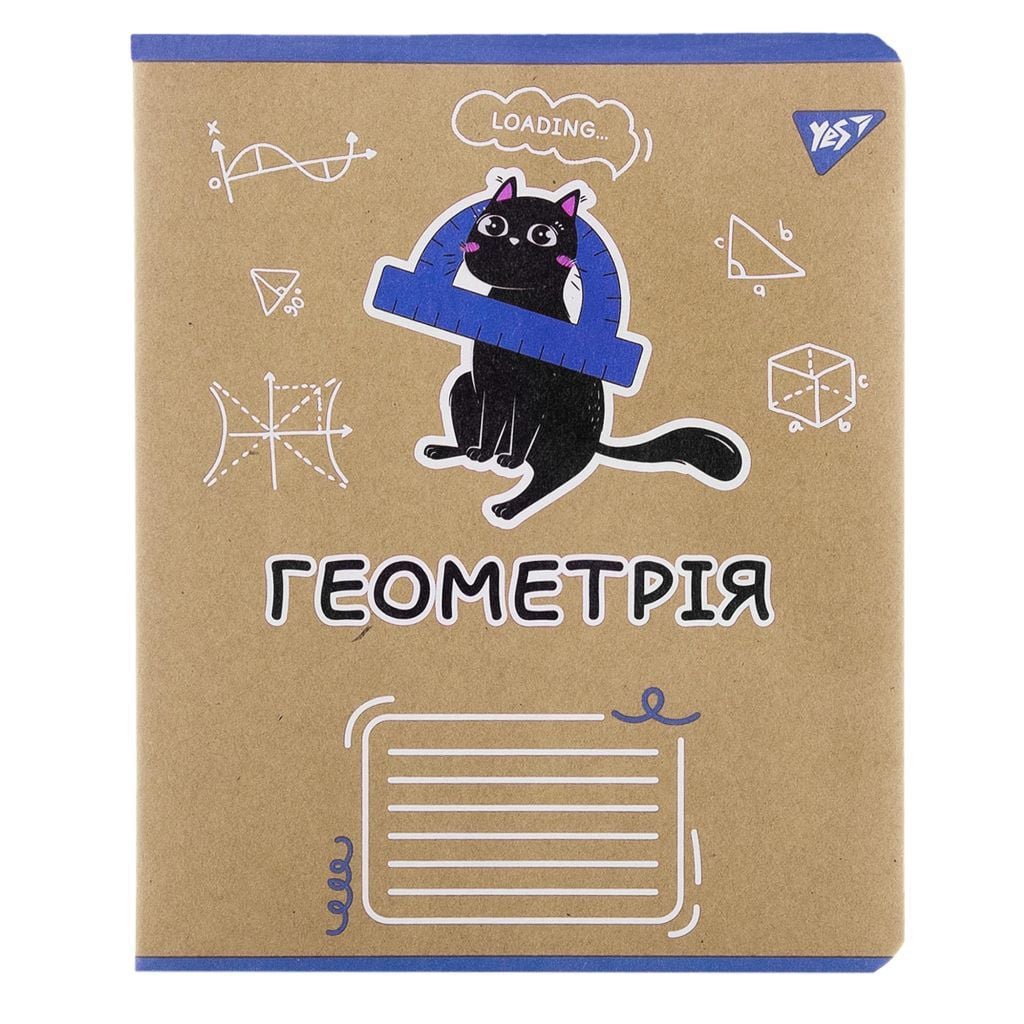 Зошит 48арк клітинка A5 Геометрія тверда обкладинка 767458 Yes