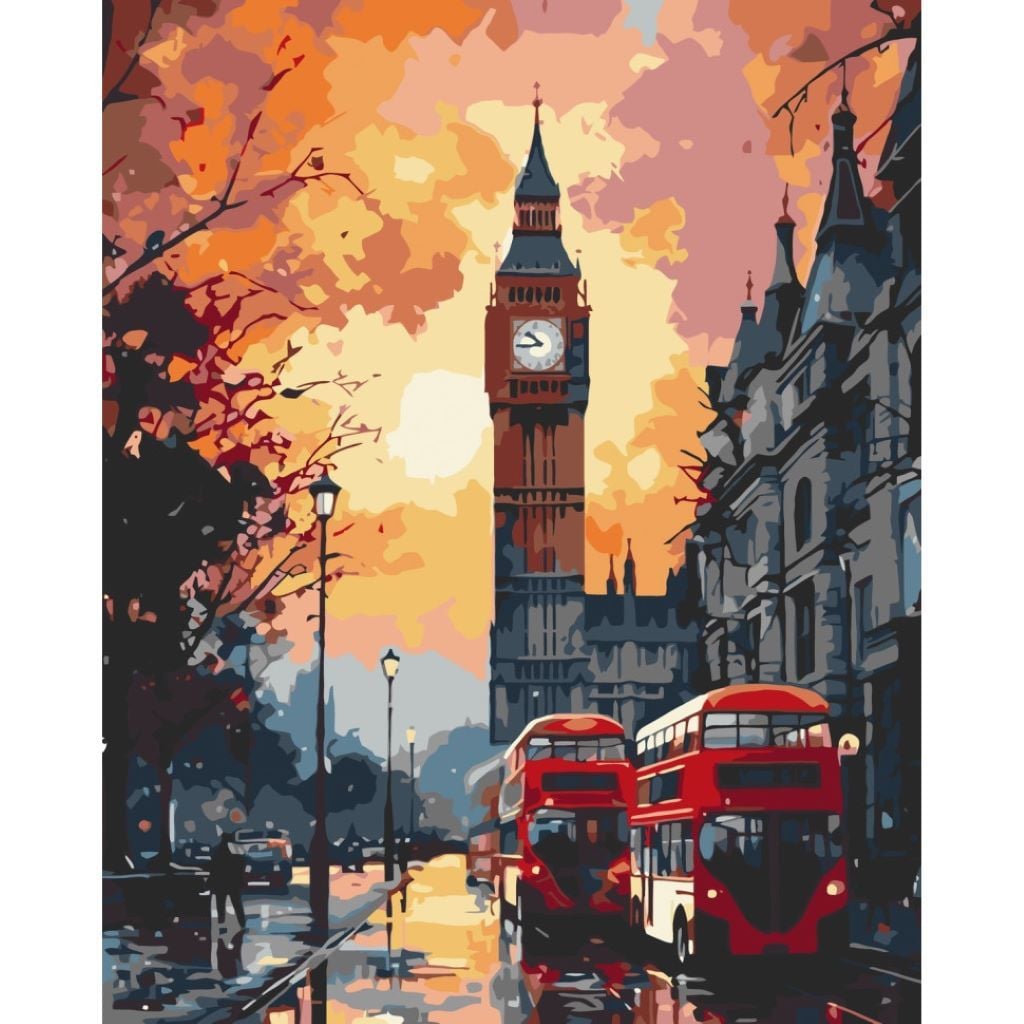 Картина по номерах 40*50см Big Ben фарби пензлики в термоплівці 11045-AC Art Craft
