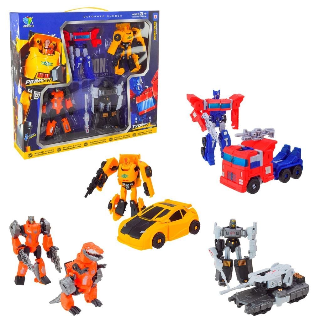 Трансформер робот13см машина 4шт у коробці 36*32*8см 788-76Y JIA Bang