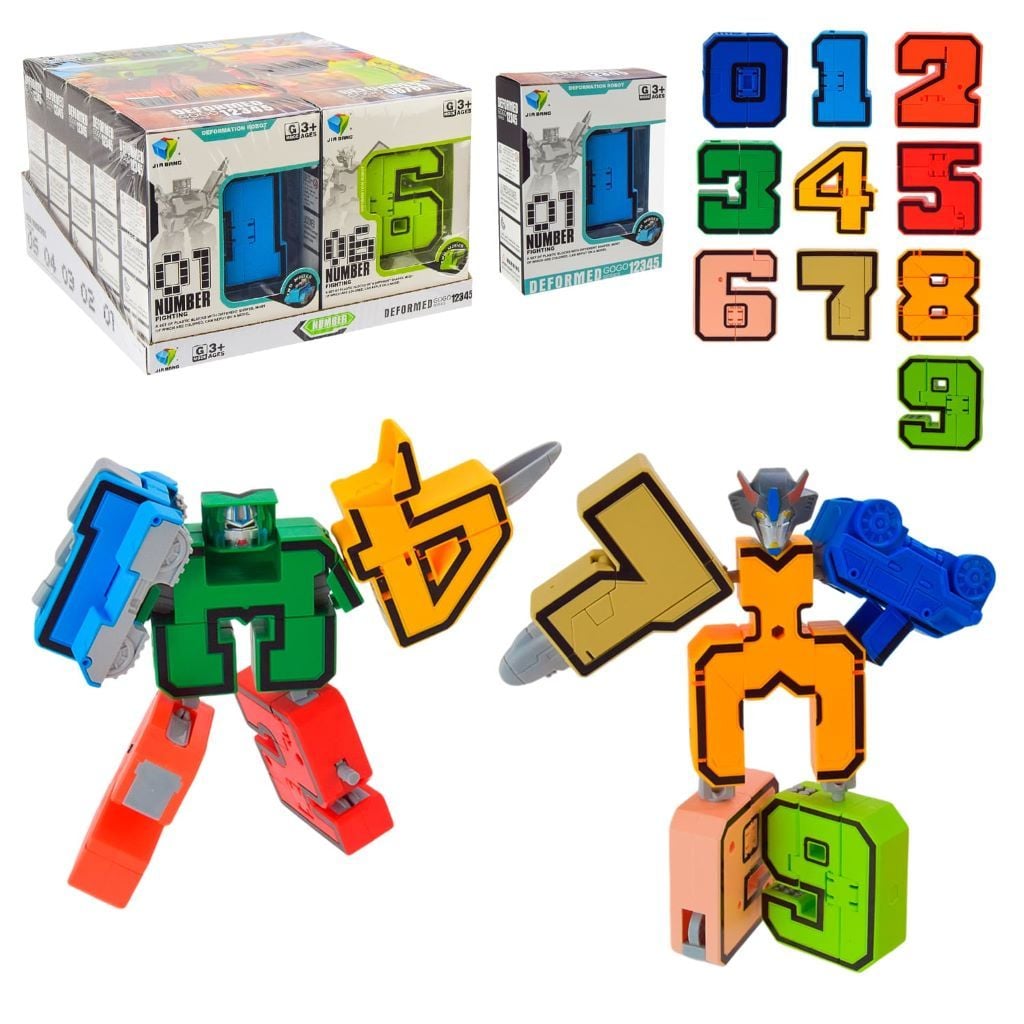 Трансформер цифри  Deformed коробка 18*18*12см 788-72Y Китай