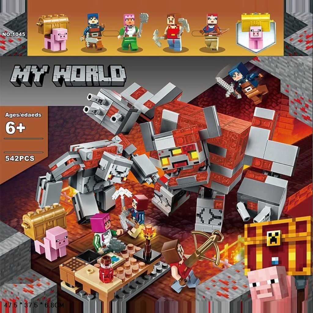 Конструктор My World герої Майнкрафт 542дет фігурки у коробці 23012 Китай
