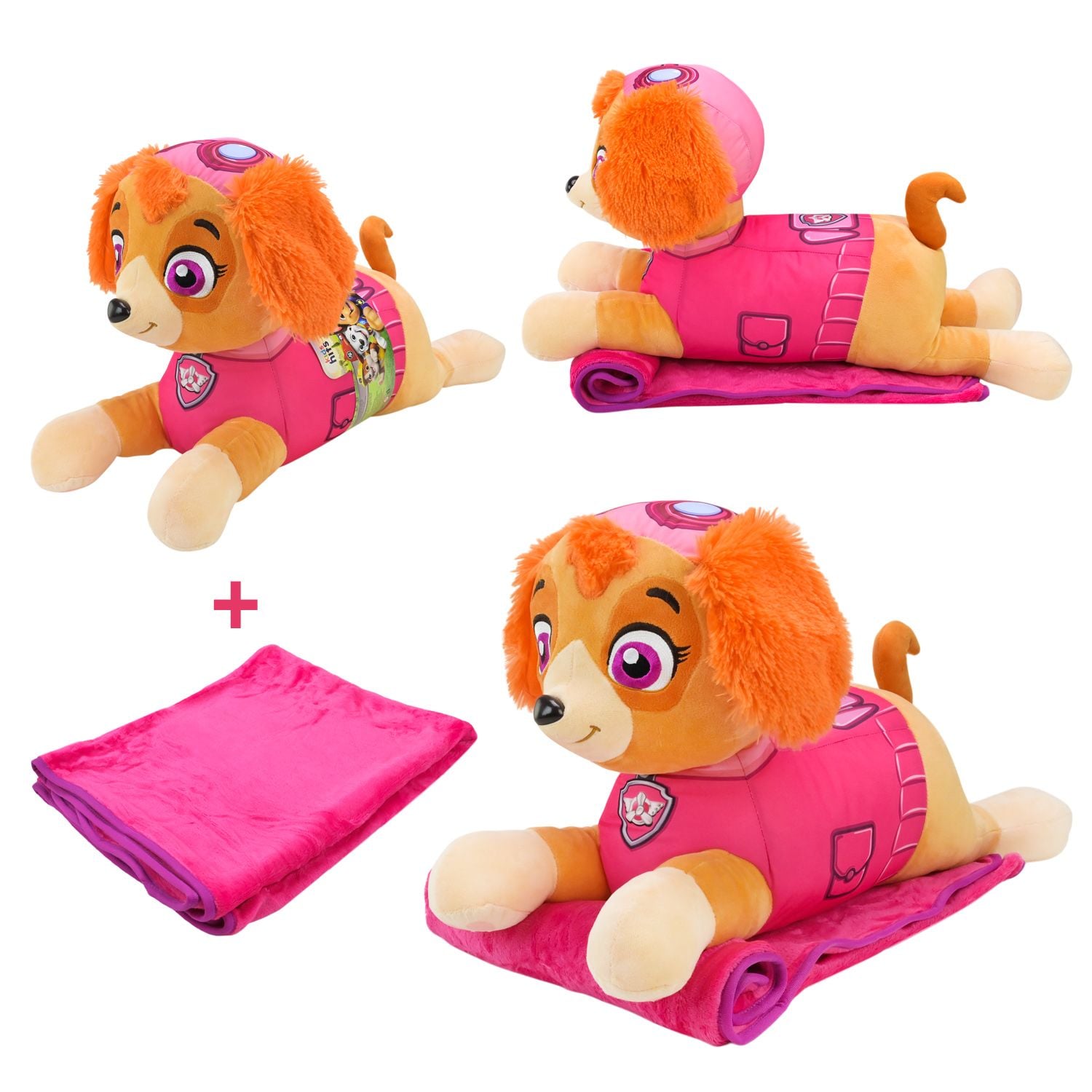 М'яка іграшка Paw Patrol Скай з пледом 118*80см KH71/002L Kids Hits