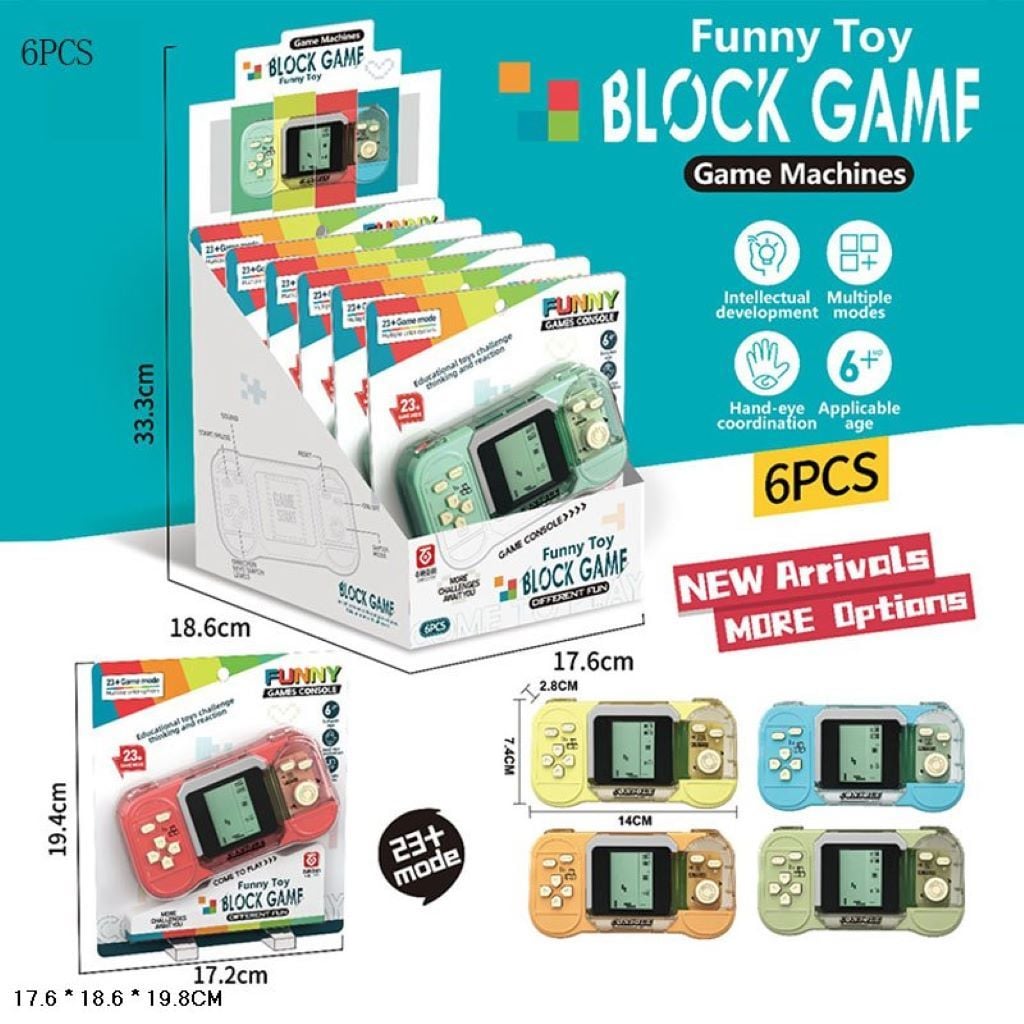 Тетріс класичний 23в1на батарейках на планшеті 19*17см 323-847 Китай