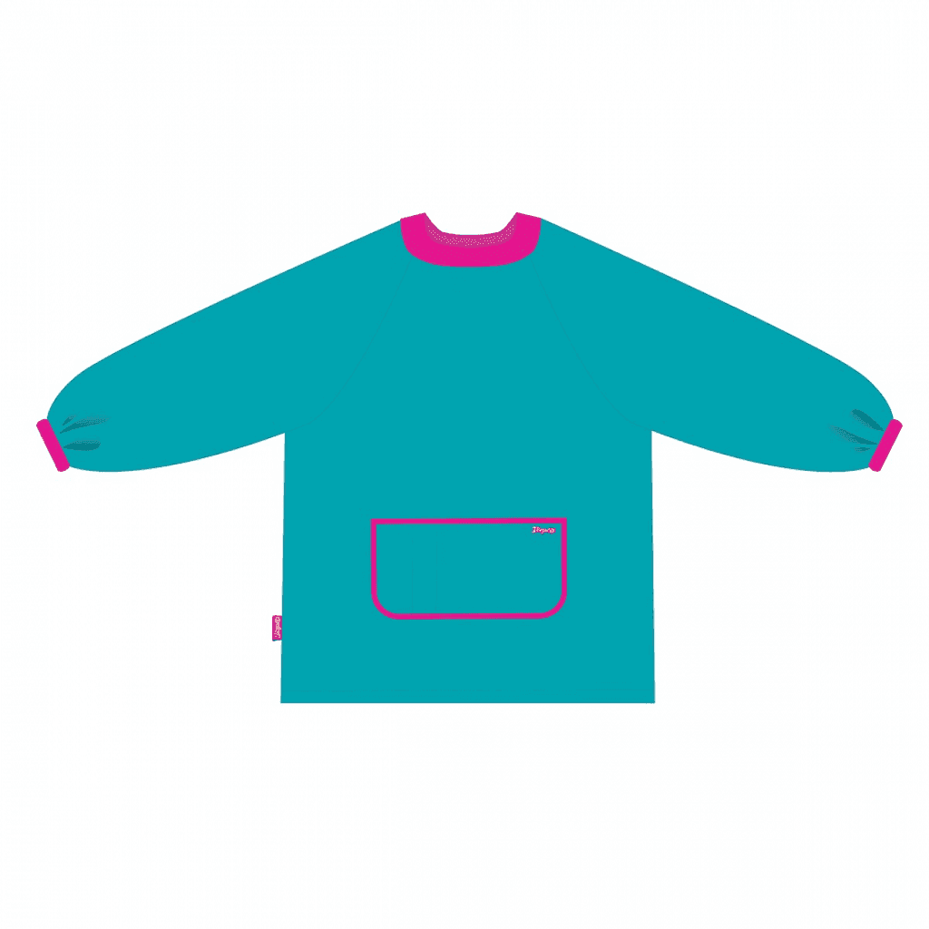 Фартух-накидка для творчості 1Вересня, для дівчаток, розмір S рожево зелений 310856 Yes