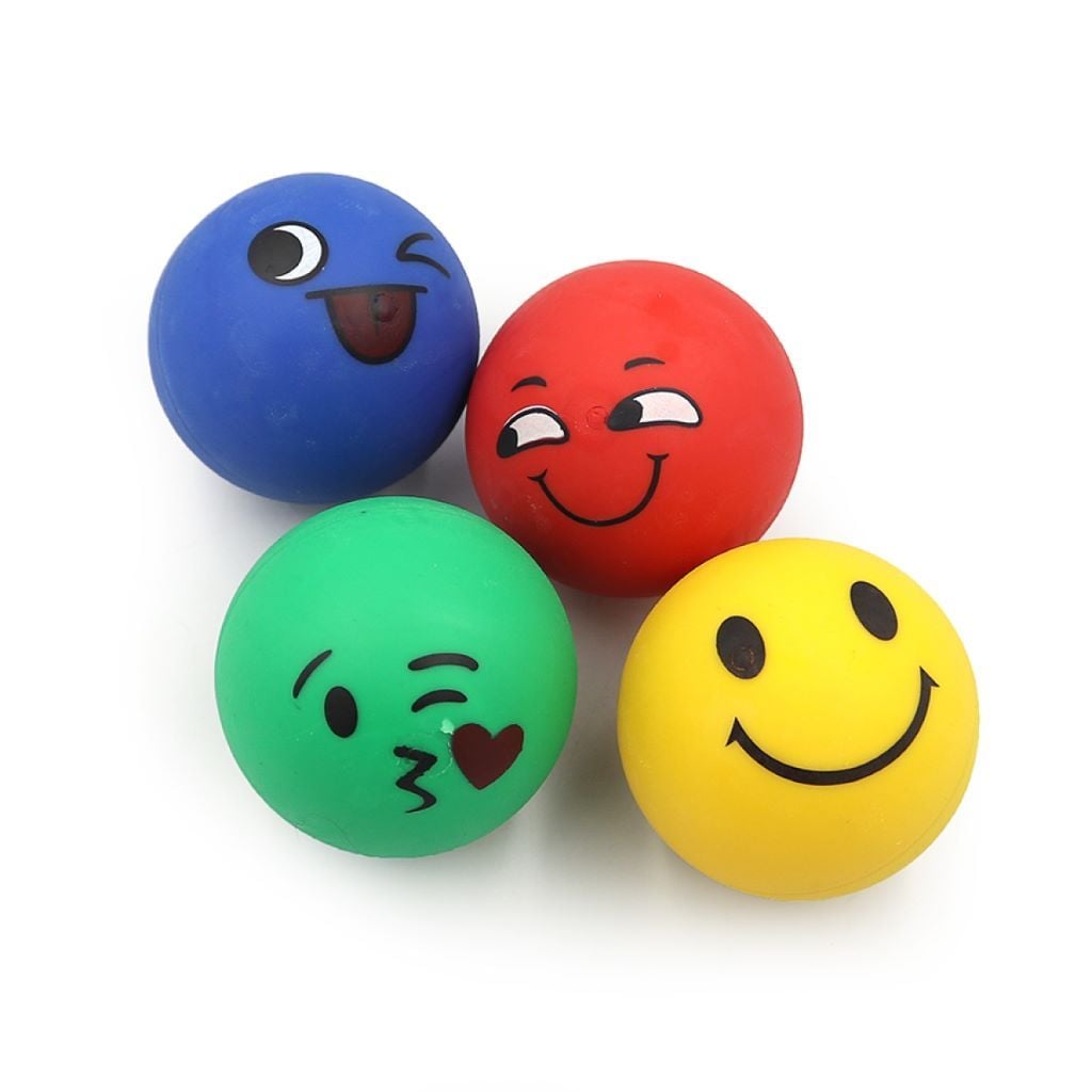 М`яч стрибунець 5см Смайл резиновий мікс кольорів 9561-5 Josefotten