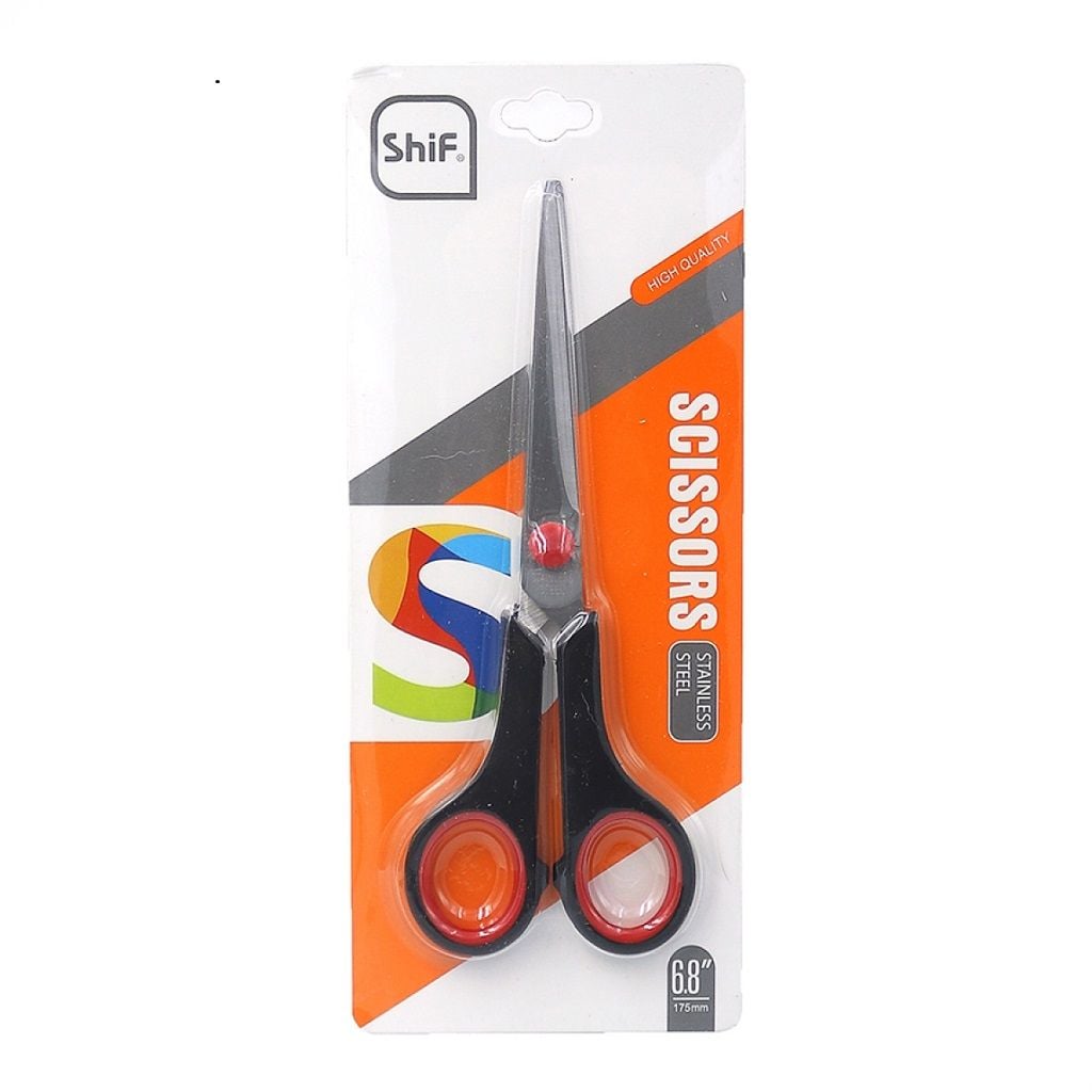 Ножиці 17,5см офісні на планшеті 1202 Scissors