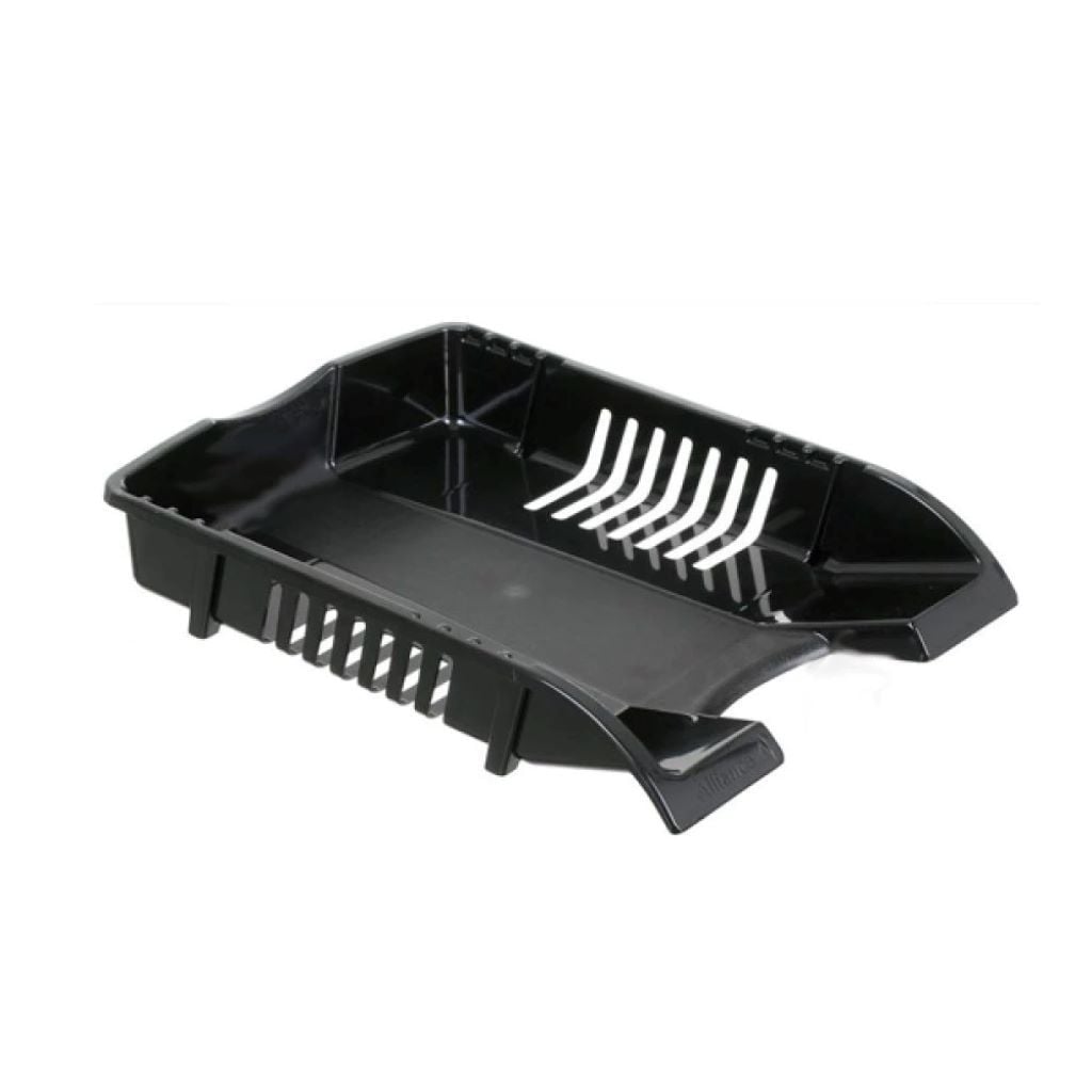 Лоток горизонтальний пластиковий чорний ЛГ-2 альянс