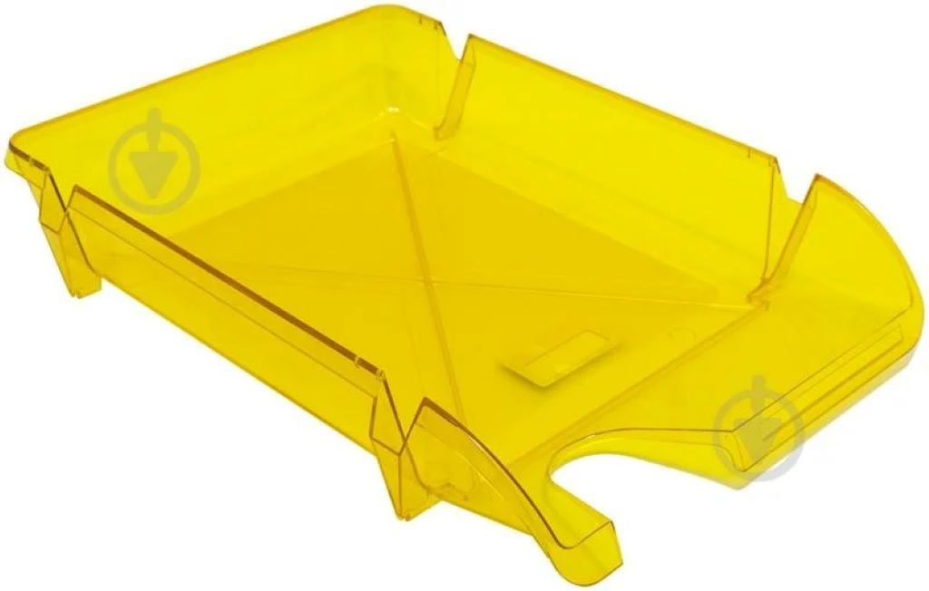 Лоток горизонтальний пластиковий компактний жовтий 80606 Арніка