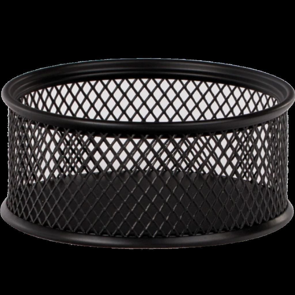 Бокс для скріпок 80*38мм металевий чорний BM6221-01 Buromax