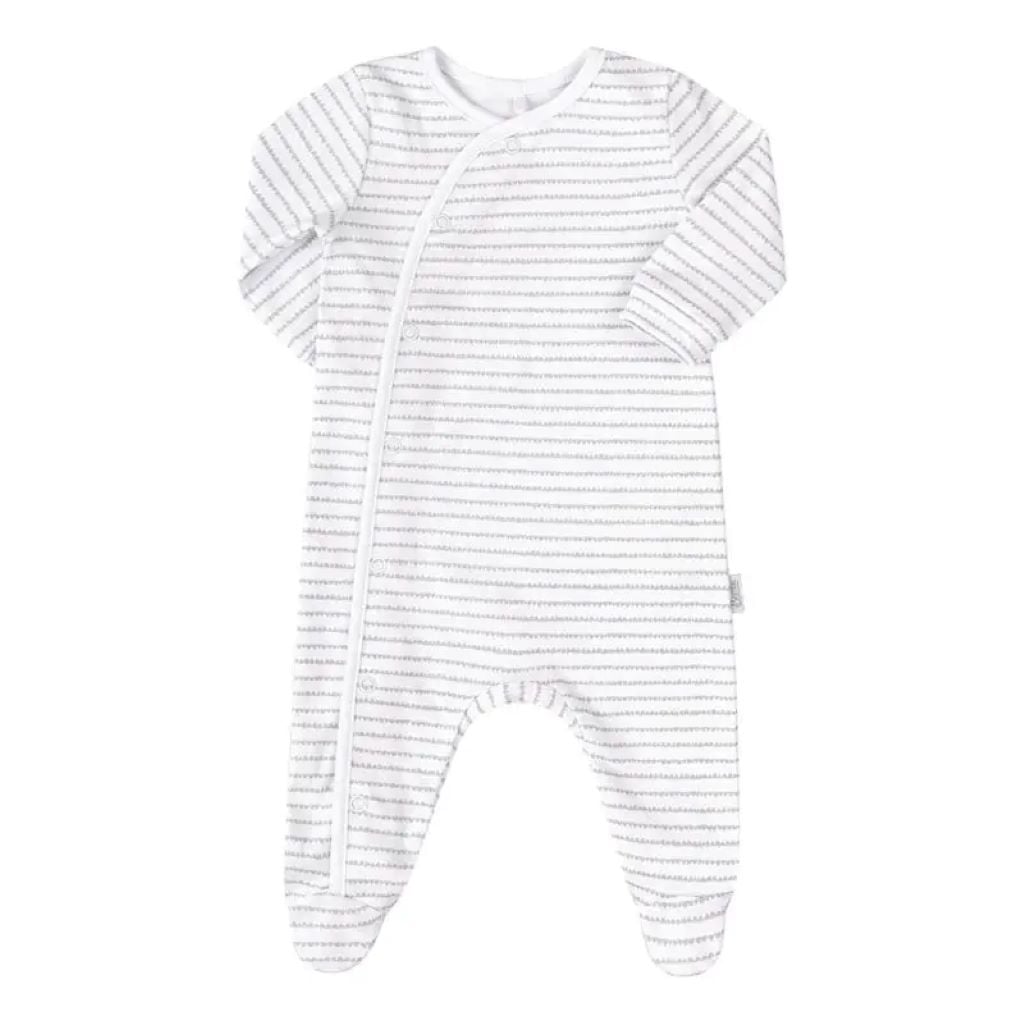 Комбінізон р62 інтерлок білий в рожеву смужку КБ178 Bembi 62р