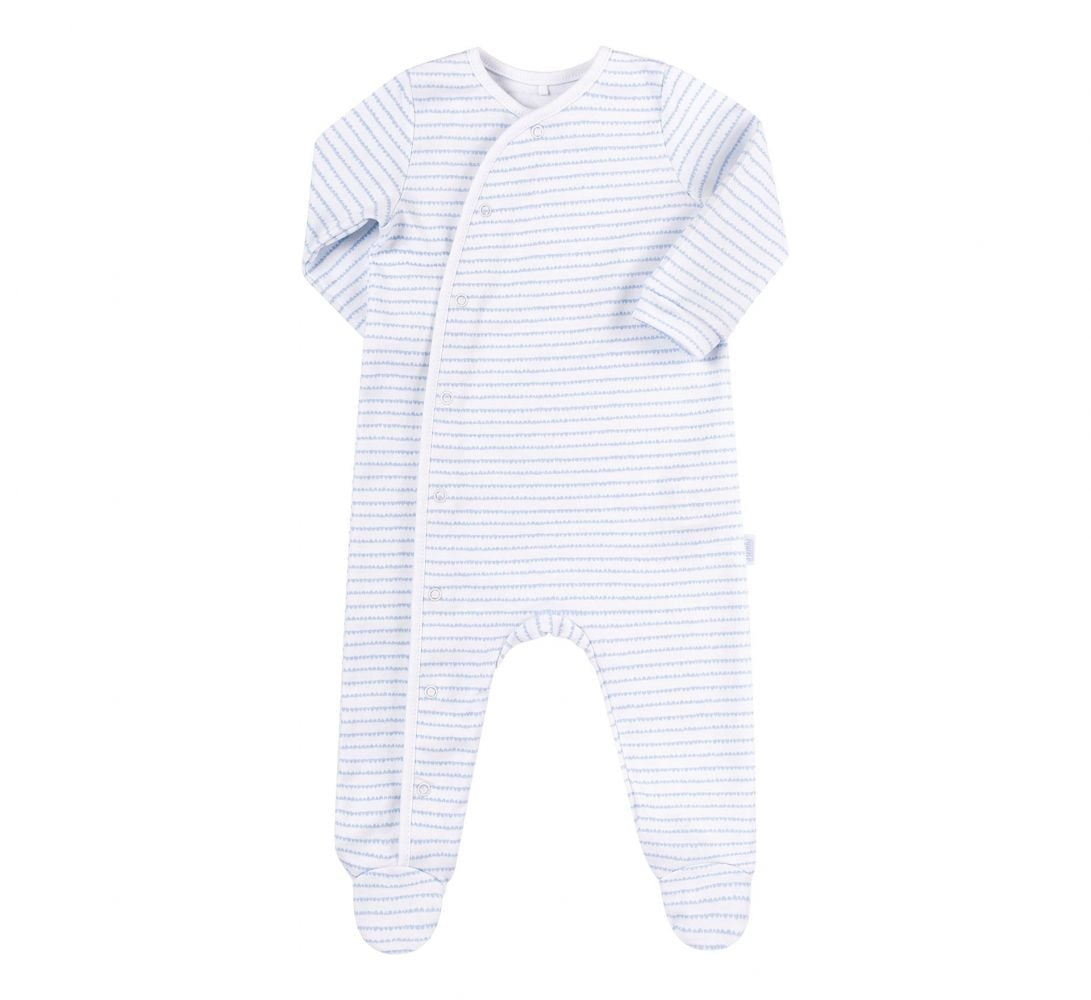 Комбінізон  р62 інтерлок смужка світло-блакитний КБ178 Bembi 62р