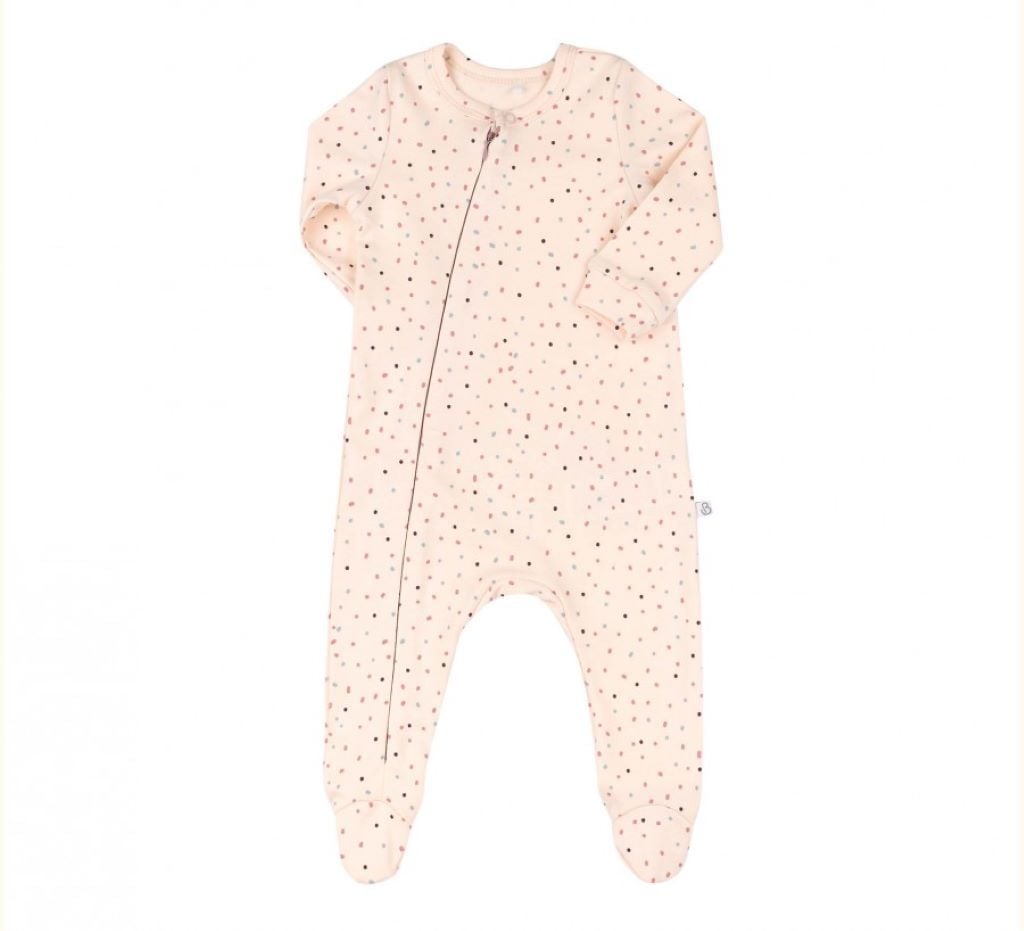 Комбінізон  р86 інтерлок в крапочку молочний КБ202 Bembi 86р