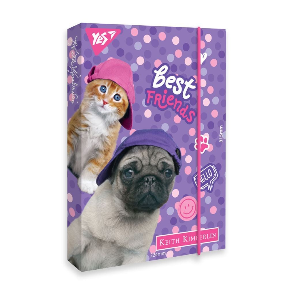 Папка для праці A4  з твердого картону  на гумці Keith Kimberlib 491954 Yes